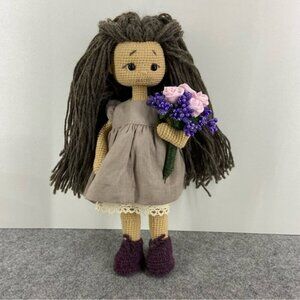 Waldorf Inspired Crochet Doll 12” Bendable Arms and Legs, Handmade